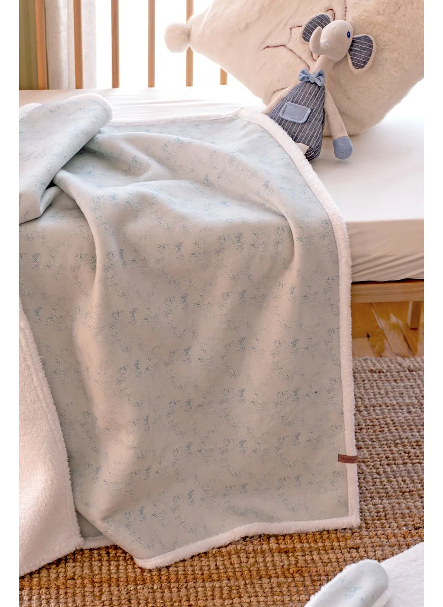 Hamur Fluffy Baby BLANKET 80x100 cm Solid Age Green