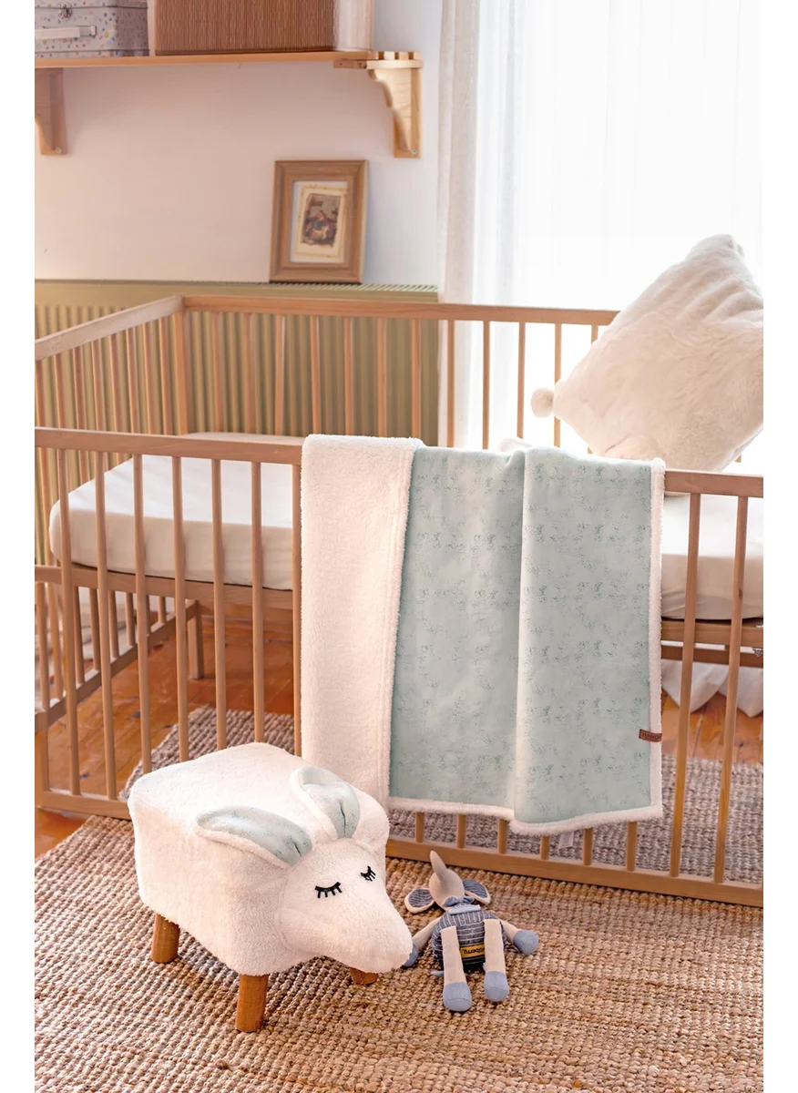 Hamur Fluffy Baby BLANKET 80x100 cm Solid Age Green
