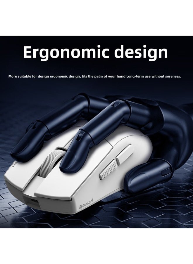 Generic Red Dragon G49SE Three-Mode Wireless Mouse Bluetooth 2.4G Wired Lightweight E-Sports Game Mouse Professional Black-Color:【se】g49 Three-mode Gaming Mouse-black  - Image 3