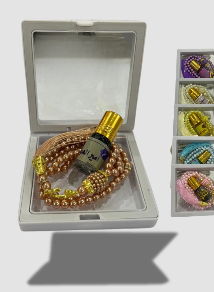 هدية مكونة من مسبحة وعود في صندوق مناسبة للاهداء ( 2 صندوق)
