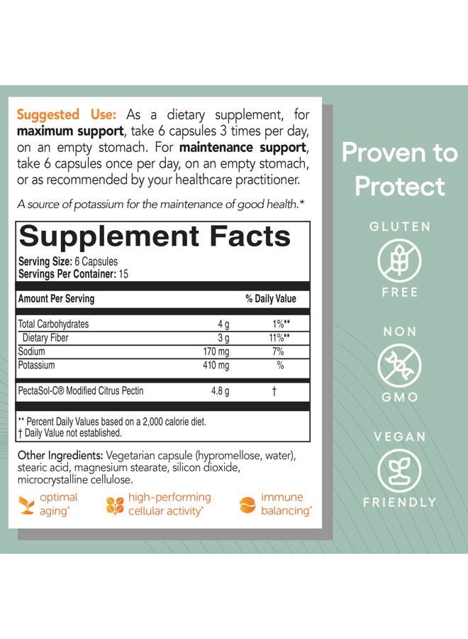 EcoNugenics , PectaSol-C, Modified Citrus Pectin, 90 Vegetable Capsules - Image 5