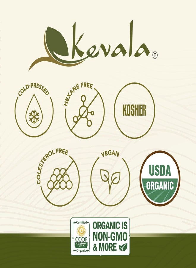 Kevala Extra Virgin Organic Olive Oil - Unrefined Cooking Oil, Cold Pressed and with no Preservatives, Made with Carefully Selected Fresh Olives, Natural Kitchen Pantry Essential, Easy Storage, 64 oz - Image 5