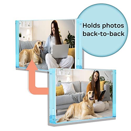 Canetti Color Edge Magnet Frame by Canetti-Pastel Aqua 4x6 inch - Image 3