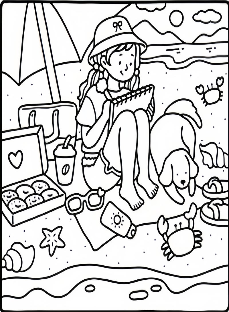 كيفن كتاب تلوين للكبار والمراهقين - أنشطة يومية لطيفة ومريحة، رسوم تأملية | فن علاجي مُهدئ للقلق، مجموعة مساحات مريحة (تلوين) - Image 5