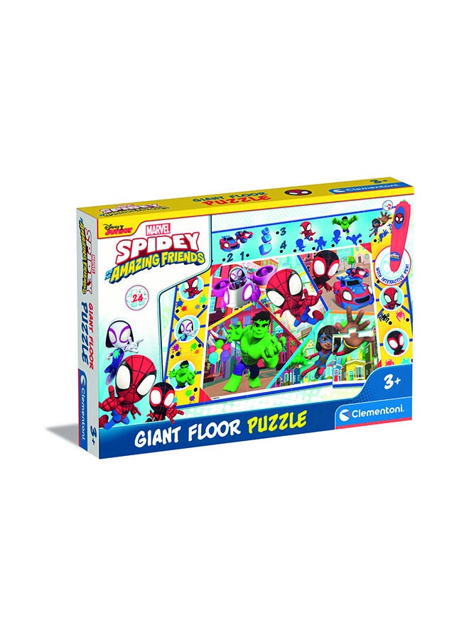 Clementoni - Puzzle Maxi Spideyandfriends 24Pcs Battery Operated - Image 1