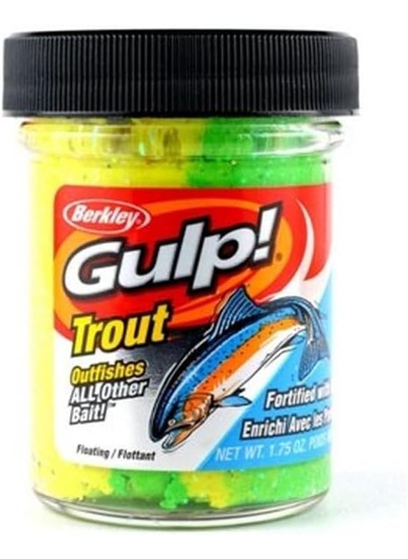 Berkley Berkley Gulp Trout Dough Fishing Soft Bait One Size Rainbow Candy  - Image 1