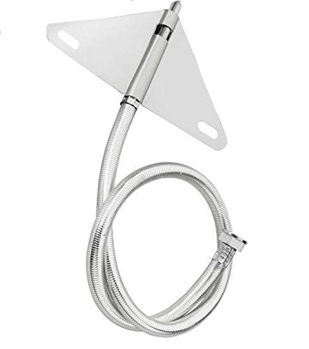 KI Jet Spray Pipe for Toilet - Stainless Steel Flexible Health Faucet Hose Pipe Tube - Chrome Plated Tube - Heavy Duty Bathroom Accessory - Easy To Use with Durable & Modern Design