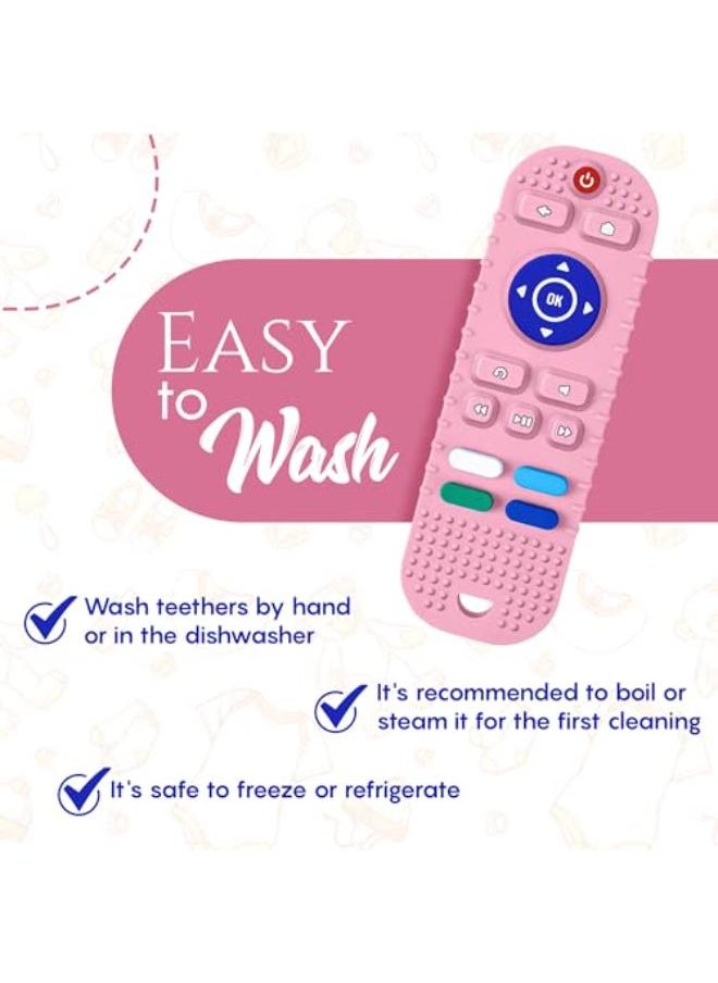Generic Remote Control Teether – Pink, for 6–12 Months  - Image 5