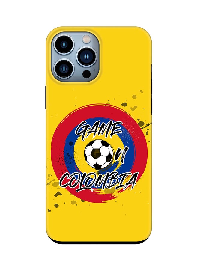 Stylizedd - Tough Pro Series Case for Apple iPhone 14 Pro Max Dual Layer hybrid PC & TPU Customized Mobile Cover Shield with inner TPU protection Matte Finish - Game on Colombia - Image 1