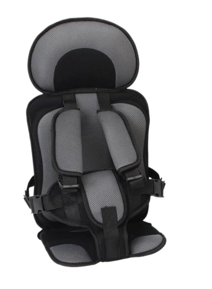 مقعد سيارة للاطفال ، حزام امان للاطفال، حزام امان محمول قابل للطي، وسادة مقعد اطفال قابلة للتعديل، ملحقات مقعد سيارة للسفر مناسبة لعمر 0-12 سنة (اسود) - Image 2