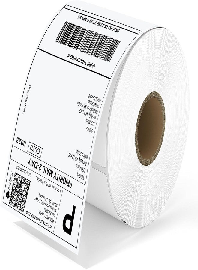 BS PACKAGING لفة ملصقات طابعة حرارية مباشرة مقاس 3×5 بوصة (75×125 مم) - 500 ملصق لكل لفة - عبوة من لفة واحدة - Image 1