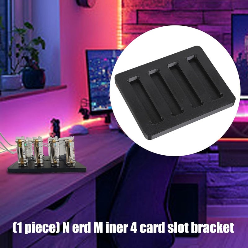 Toolless Installation 4 Slot Holder for NerdMiner NMMiner Cryptos Miners Constructed in for Desk Space Portable Stand - Image 2