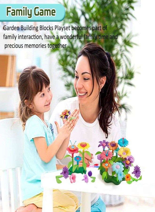 Byserten Gifts for 3-6 Year Old Girls Flower Garden Building Set 98 PCS Arts and Crafts for Girls 11 Colors Birthday Gifts Christmas - Image 4