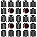 BDFHYK 16 Pcs Tire Valve Stem Caps Upgraded Version with Sealing Ring for Car Motorbike Truck Bike Black - Image 2