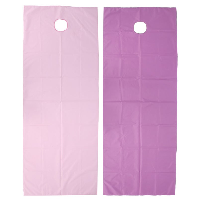 Waterproof Beauty Salon Bed Sheet Purple and Pink High-Quality Fabric Oil-Proof Spa Massage Table Cover - Reactive Dyeing Soft Skin-Friendly Sheet with Hole for Massage Tuina and Beauty Salon Use - Image 1