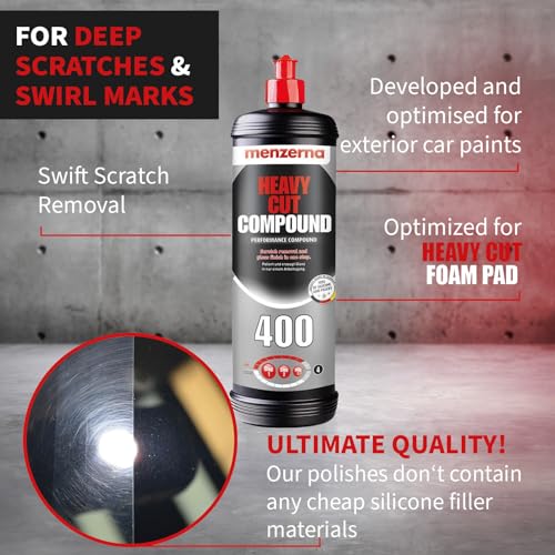 Menzerna Heavy Cut 400 250ml (8oz) Formerly Fast Gloss 400 - an Innovative Automotive Polish That removes Scratches and Creates Gloss in a Single Step (32 fl oz) - Image 2