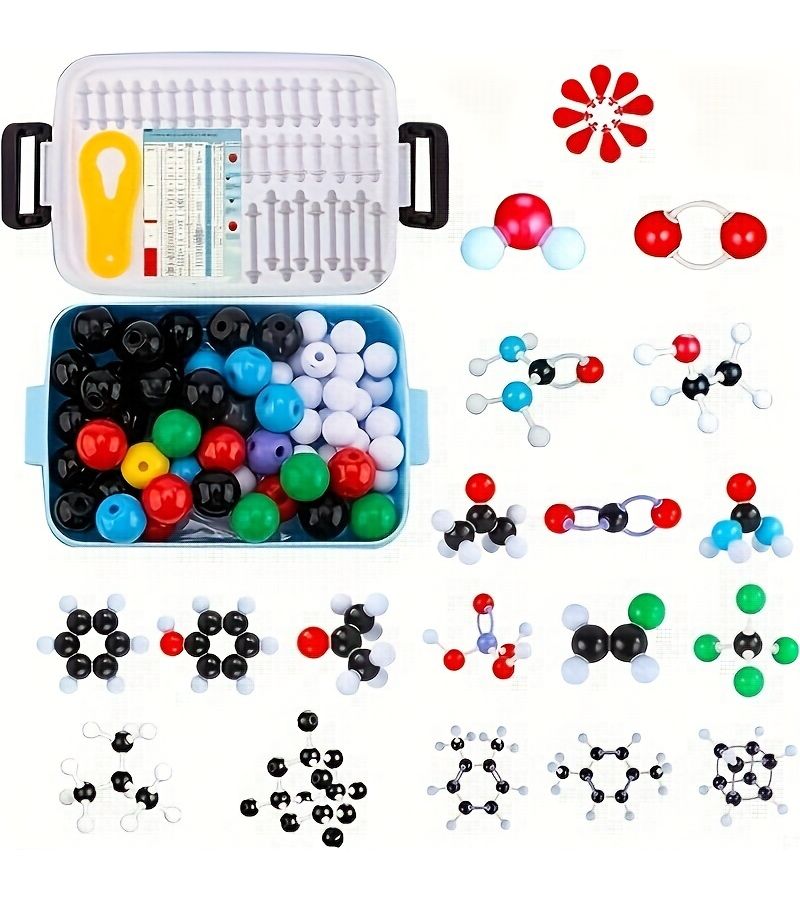206pcs Organic Chemistry Molecular Model Kit Educational Science Set for Students - Image 1