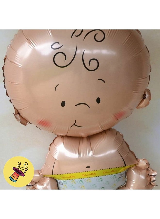 Atpata Funky Baby Shower Title Phrase Text Foil Balloons for Baby Announcement/Baby Shower Party Decoration (Baby Coming Soon) - Image 3