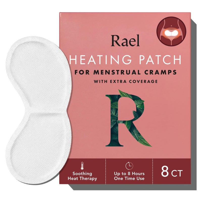 Rael Herbal Heating Patches - Ultra Thin Design, Large Size for Extra Coverage, All Skin Types (8 Count) - Image 1