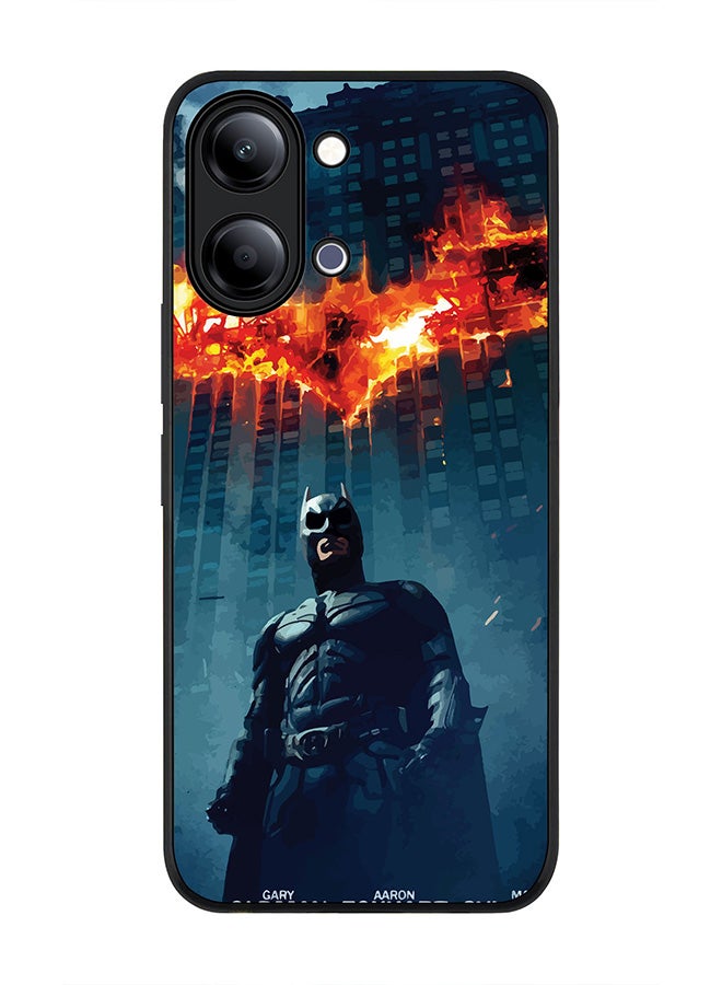 Stylizedd For vivo Y21 / Y11 Case,Slim fit Camera Protection, Shockproof Thin Phone cover  - Burning Batman - Image 1