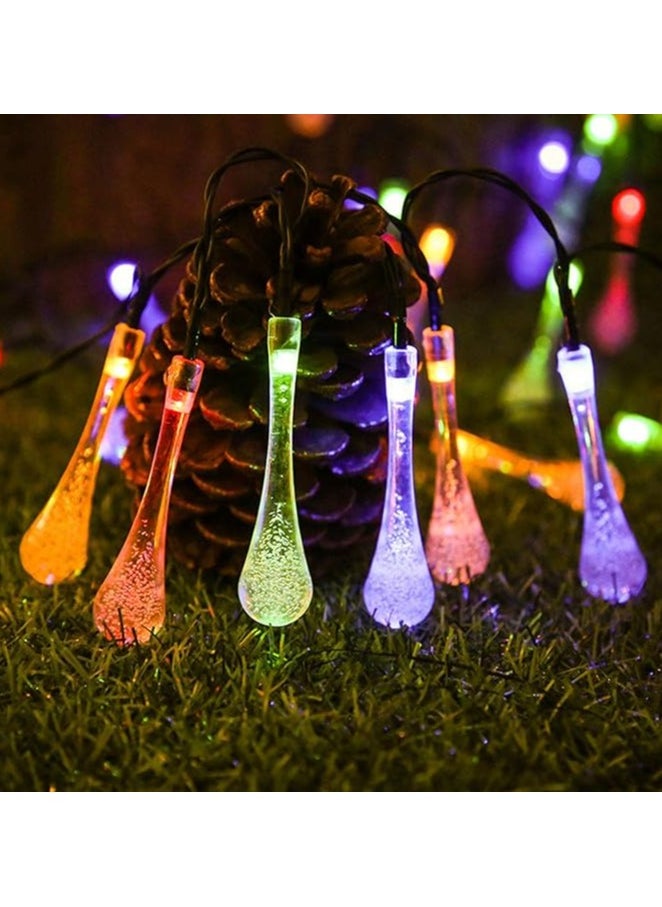 Generic LED Decorative Light in Water Drop Shape - 50 LED Bulbs for Decoration - Multi-Color  - Image 1