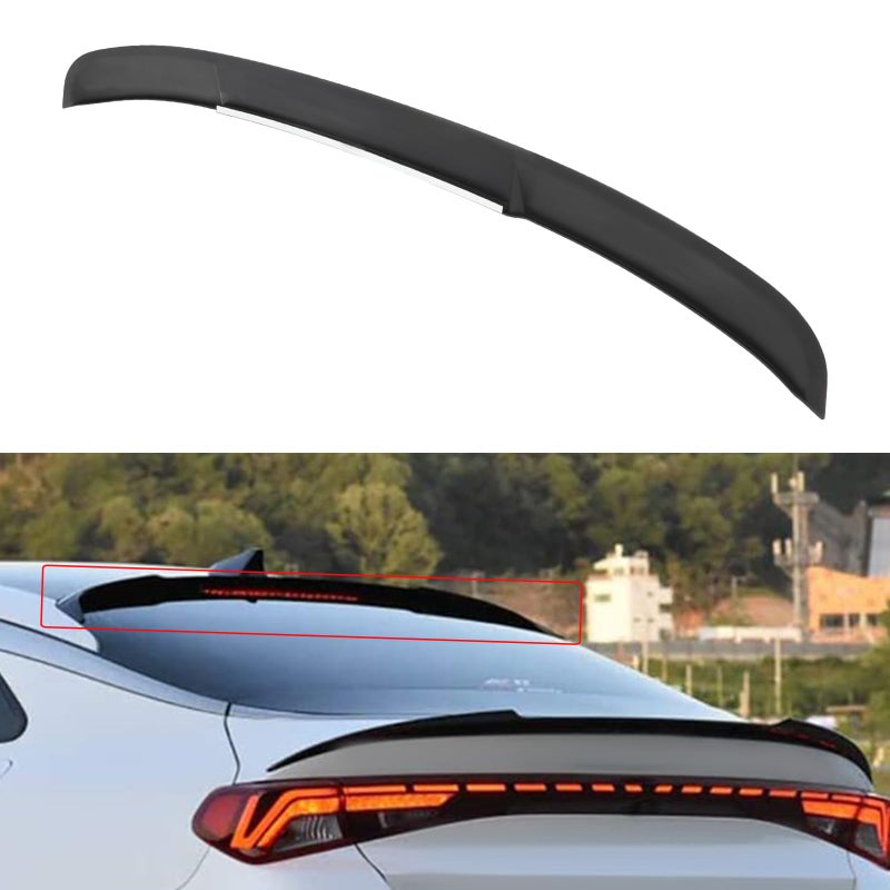 cciyu Roof Spoiler Fits for 20212023 5th Gen for Kia K5 Rear Window Roof SpoilerABS Glossy Black