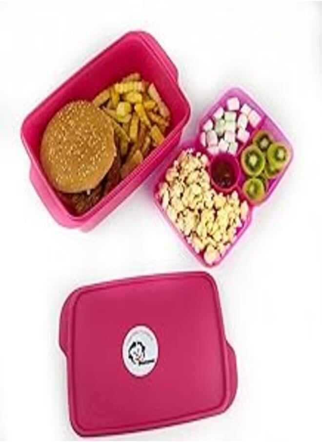 Banana Banana Lunch Box 1.5L Doreen Dividers (Fuschia) 
