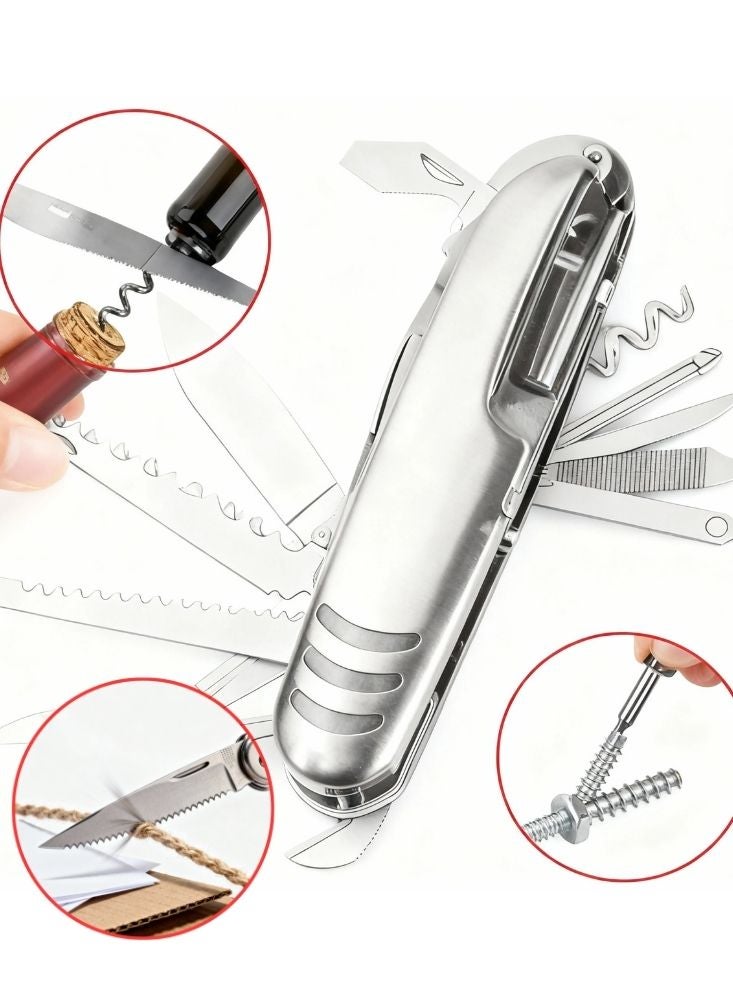 ترافل مجموعة أمان السفر - قفل مركب برمز مكون من ٣ أرقام وسكين متعدد الأدوات صغير الحجم - Image 3