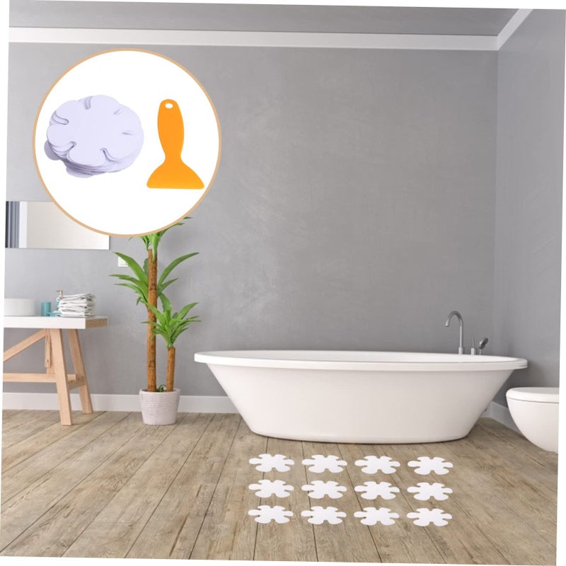 20 Black Non Slip Bathtub Stickers Flower Shaped Safety Decals for Shower - Image 5