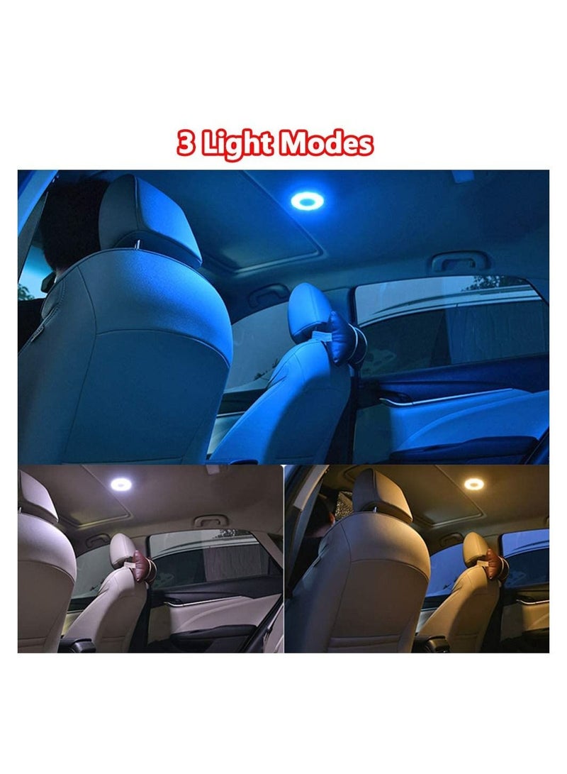 SYOSI Car Interior Dome Light Trunk Cargo Area Light, USB Rechargeable  LED Car Light 12V Bright Multi-Function Wall Light Stick on Push Lamps for Vehicle RV Camping - Image 4