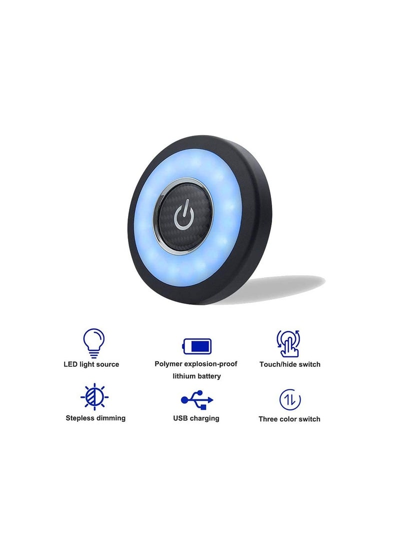 SYOSI Car Interior Dome Light Trunk Cargo Area Light, USB Rechargeable  LED Car Light 12V Bright Multi-Function Wall Light Stick on Push Lamps for Vehicle RV Camping - Image 2