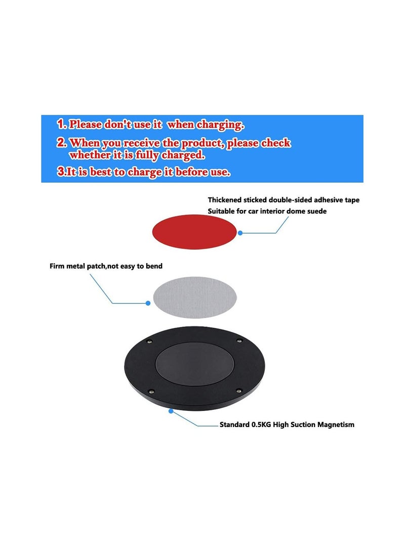 SYOSI Car Interior Dome Light Trunk Cargo Area Light, USB Rechargeable  LED Car Light 12V Bright Multi-Function Wall Light Stick on Push Lamps for Vehicle RV Camping - Image 3