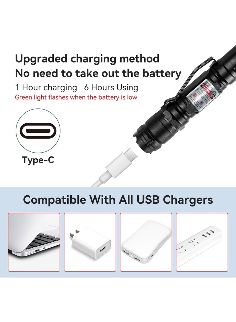 Zedtron Rechargeable Green Line Light Flashlight Long Distance Range for TV, LED, LCD Screens Tactical Flashlights Presentation Office, Outdoors, Astronomic, Construction - Image 3