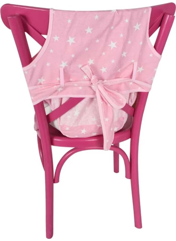 Sevi Bebe Fabric High Chair Pink Star