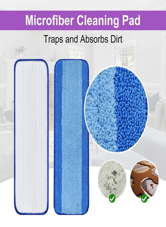 DLAIMI 4 Pack Pet System Microfiber Sweeping Pad for Bona Mops, Microfiber Cleaning Pad for Hardwood Floors Dry Wet Cleaning - Picks Up Pet Hair - Includes 2 Sweeping Pads and 2 Deep Clean Pad - Image 3