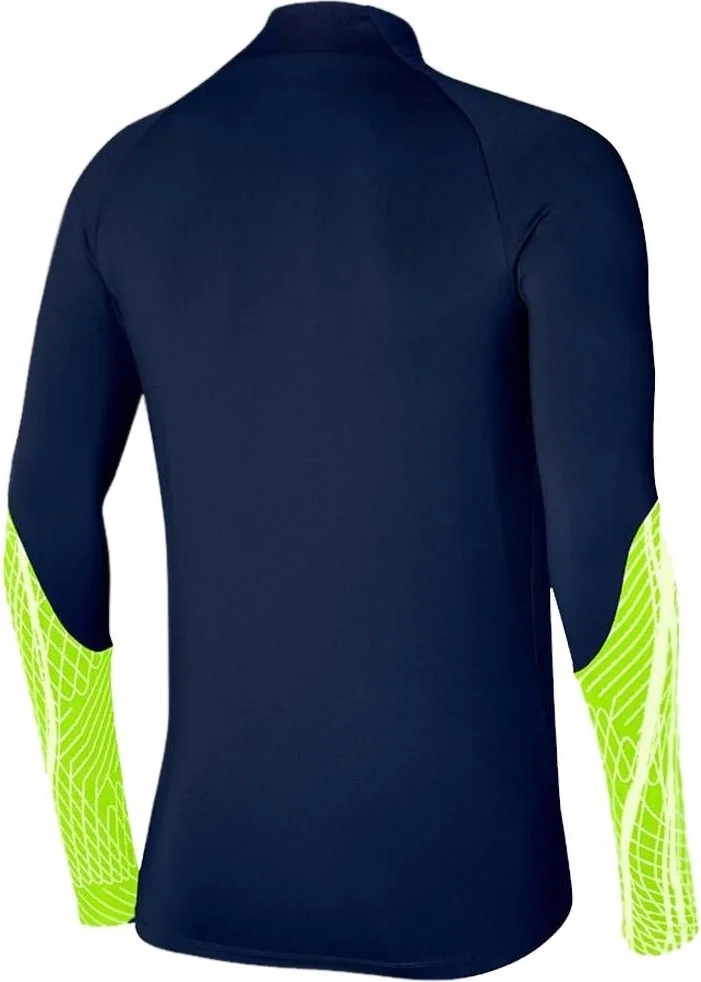 نايكي DR2294 M Nk Dri Fit Strike Tracksuit Top Navy Blue-Neon Green