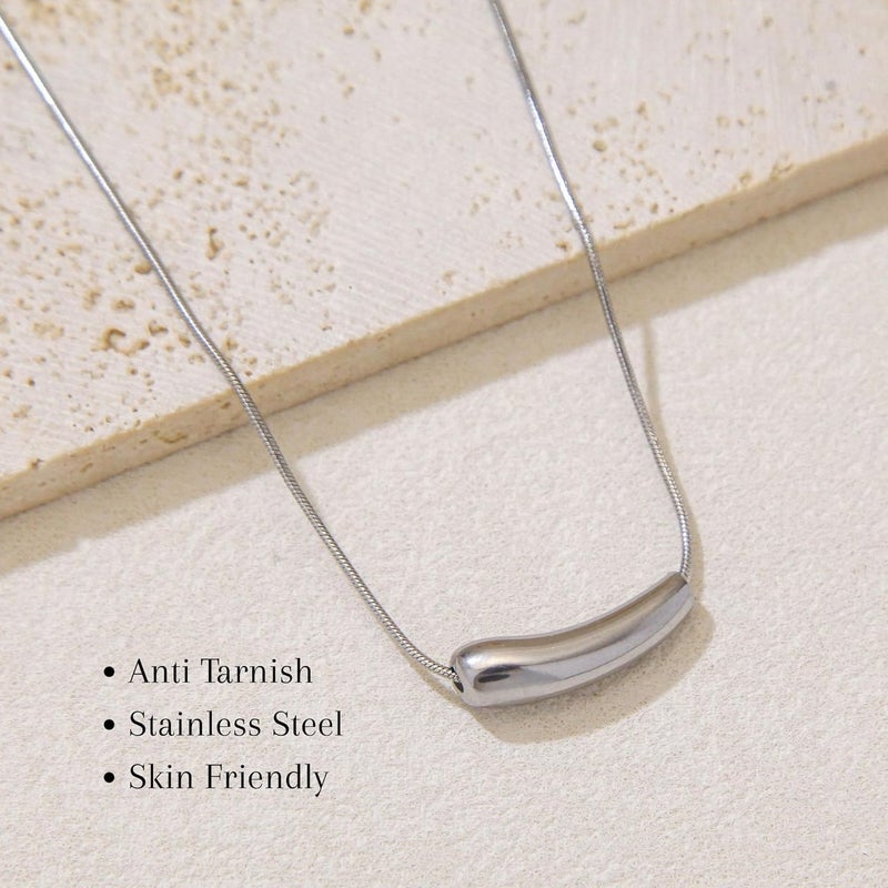 MONOZO pendant chain for women girls Love anti tarnish stainless steel Necklace stylish Neck Chain | Modern Design | Birthday Anniversary gift Valentine Accessories - Image 4