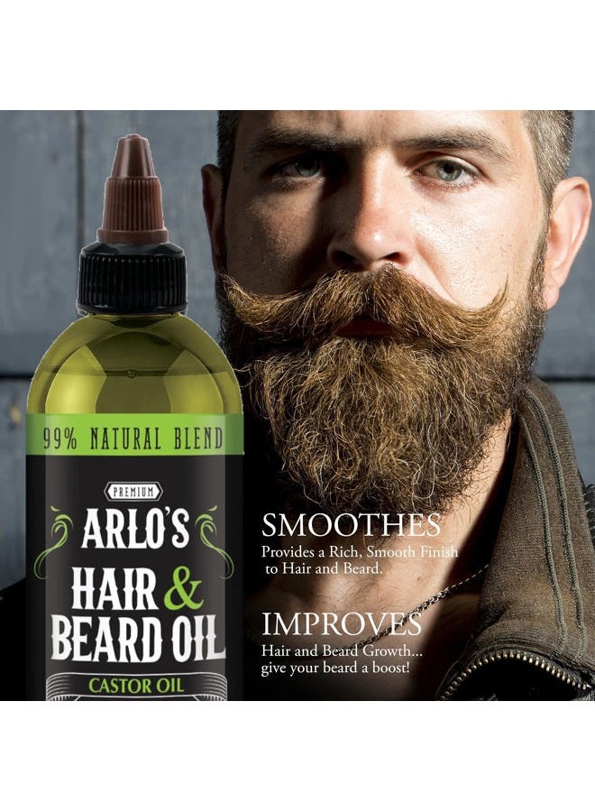 Arlo's Hair and Beard Oil with Castor Oil 8 oz. - Hair Oil, Mustache Oil and Beard Oil Growth - Image 4