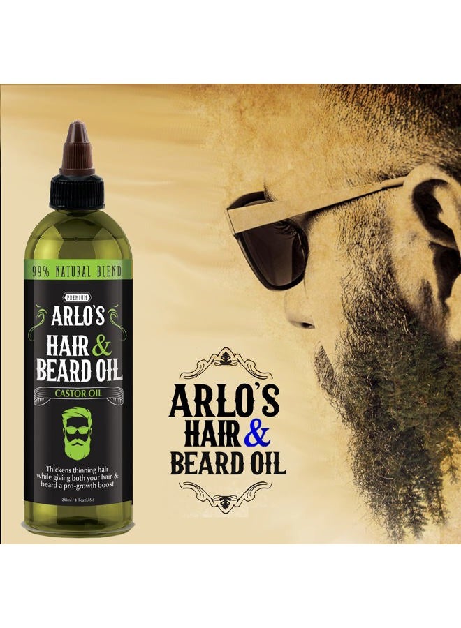 Arlo's Hair and Beard Oil with Castor Oil 8 oz. - Hair Oil, Mustache Oil and Beard Oil Growth - Image 5