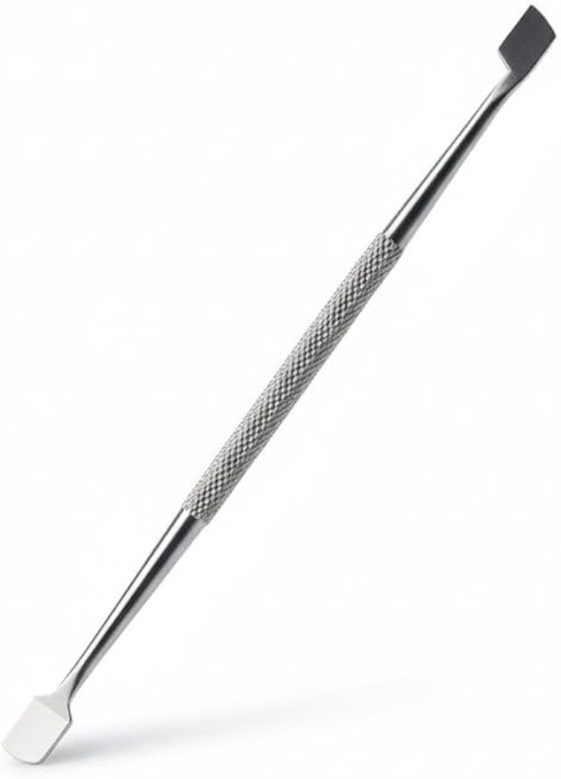 Cuticle Pusher Tool and Spoon Nail Cleaner - Professional Grade Stainless Steel Cuticle Remover and Cutter - Durable Manicure and Pedicure Tool - for Fingernails and Toenails (N3)