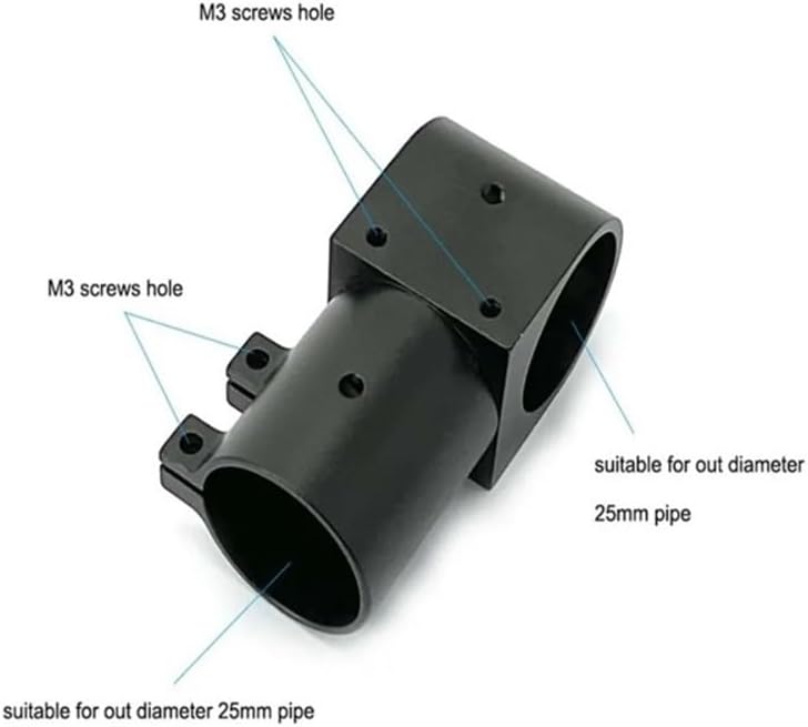 ST25-25 25mm Diameter Reinforced Aluminum Tee Joint For Landing Gear System UAV Platform Structural Alignment 2/4/8PCS(4 pcs) - Image 3
