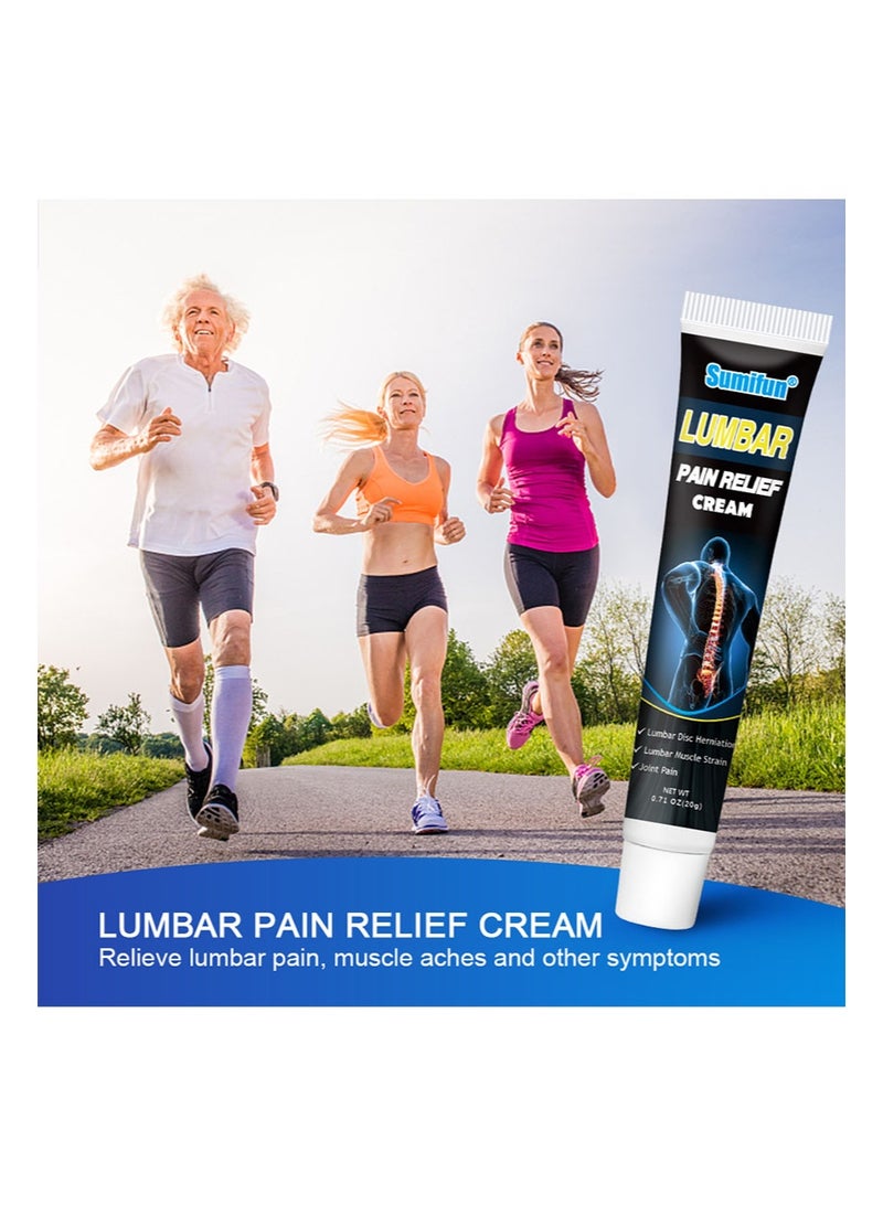 Sumifun 2 Pieces Of Lumbar Pain Relief Cream，Deep Soothing Back，Neck，Hands And Feet Joints，Relieve Muscle Soreness，Easy To Absorb （20g + 20g） - Image 5