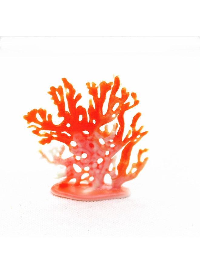 Artificial Submarine Coral Model Toy Fish Tank Decoration Marine Animal Matching Micro Landscape Landscape Decoration-Color:Orange Gradient 8CM High - Image 1