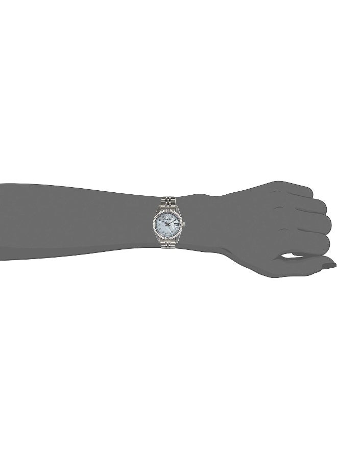 Mathey-Tissot Mathey-Tissot Stainless Steel Swiss Made Analog Mother Of Pearl Dial Women Watch - D710Ai, Silver Band  - Image 4