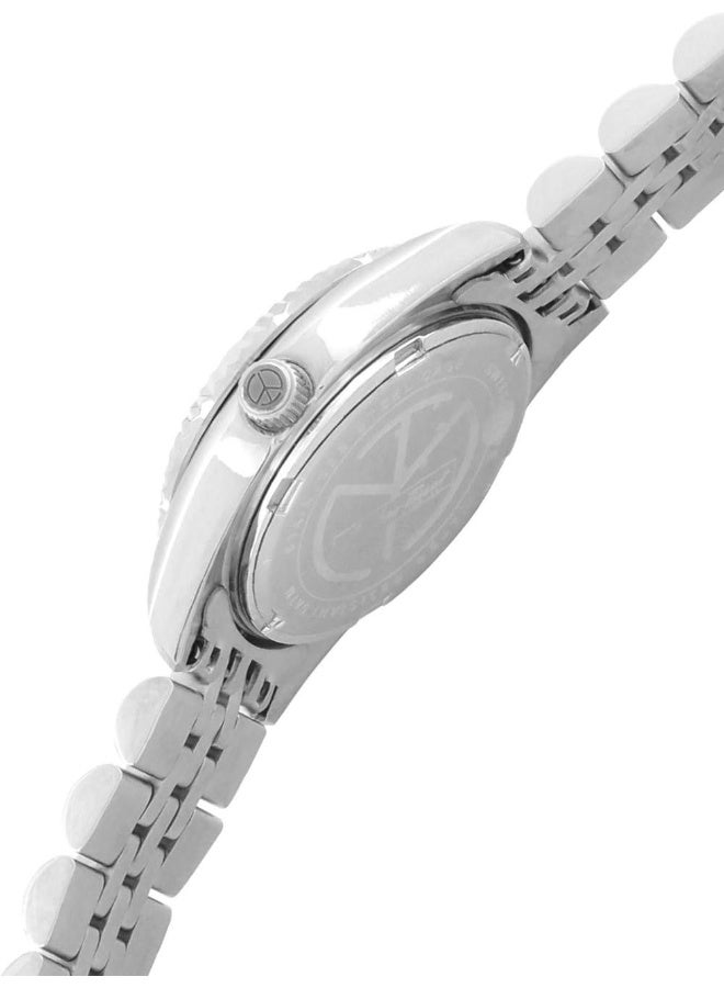 Mathey-Tissot Mathey-Tissot Stainless Steel Swiss Made Analog Mother Of Pearl Dial Women Watch - D710Ai, Silver Band  - Image 2