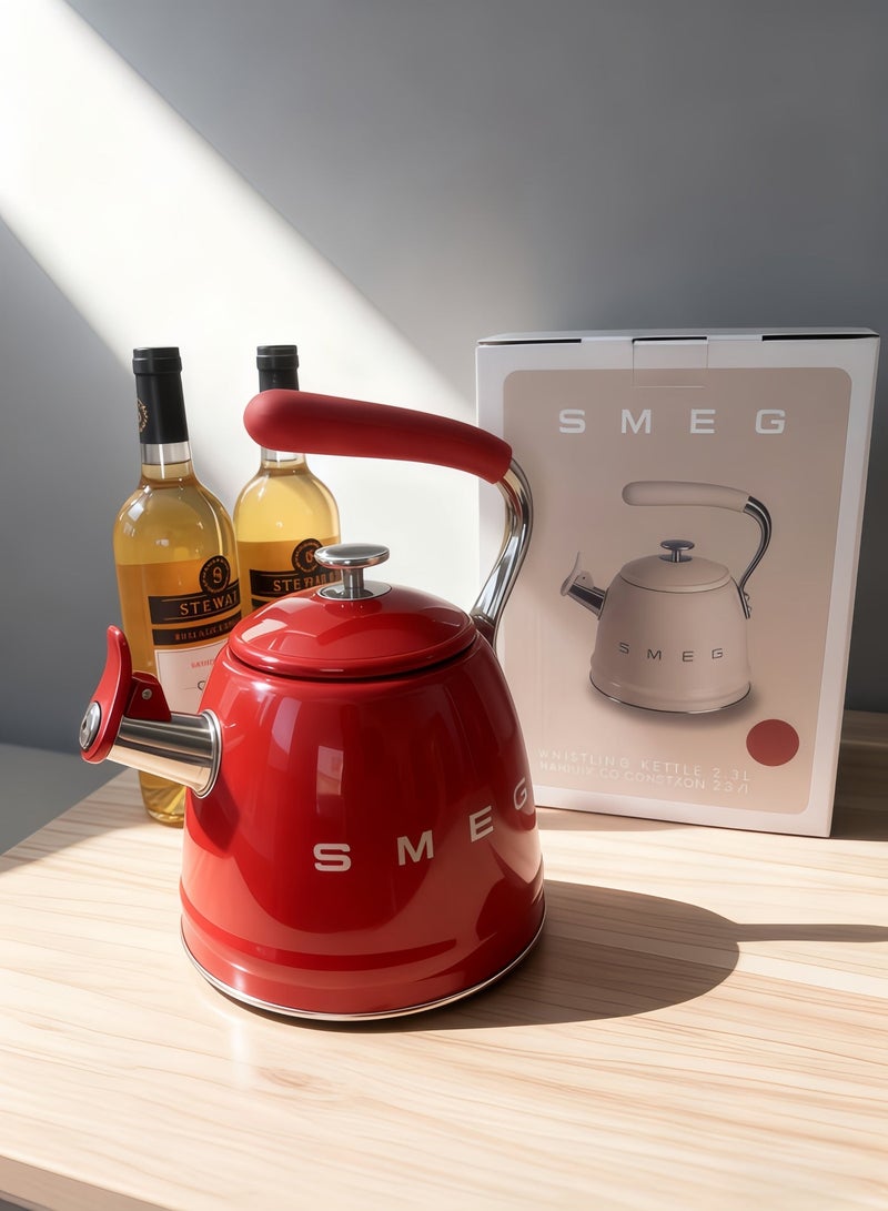 سميج زجاجة صافرة SMEG الرجعية 2.3 لتر (أحمر كبير) - Image 3