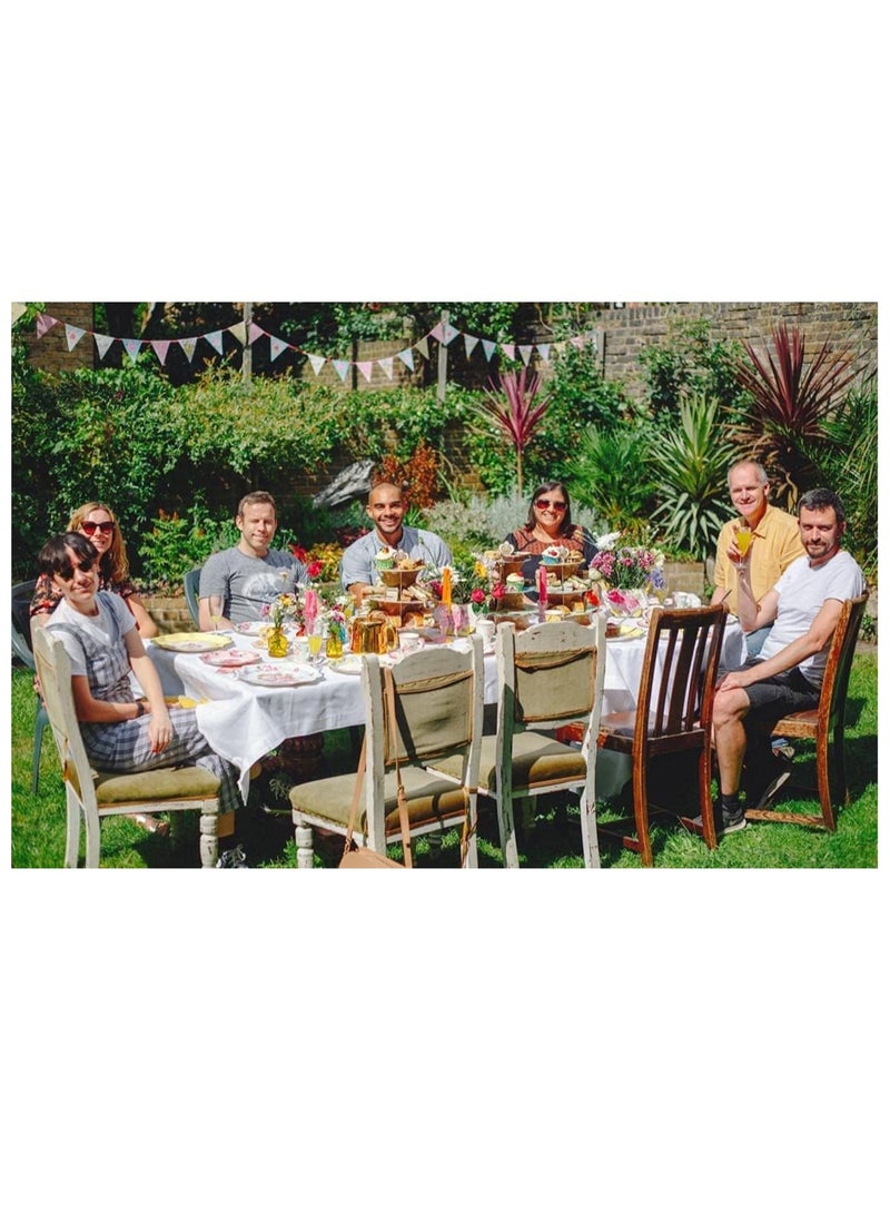 Zikra 48PCS Vintage Floral Paper Plates, Afternoon Tea Disposable Plates Mothers Days Table Party Decorations for Birthday Baby Shower, Wedding and Anniversary - Image 5