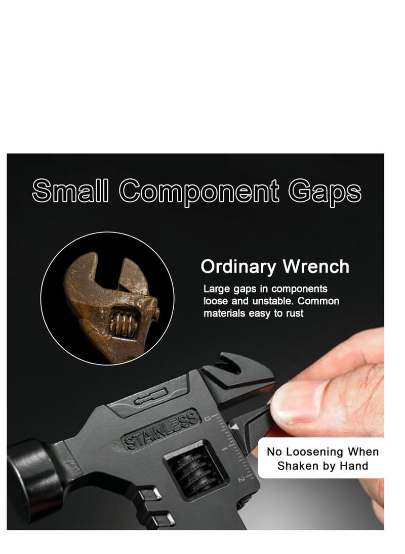 SYOSI Hammer Multitool 16 In 1 Multi Tool Pliers Outdoor Survival Hammer Multitool Camping Gear Cool Gadgets Multi Screwdriver Tool for Men Gifts Outdoor Hiking Home DIY Use  - Image 4