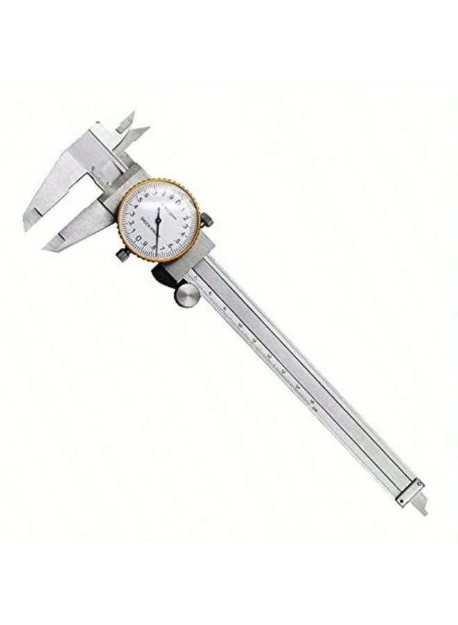 فرجار الفولاذ المقاوم للصدأ اللامع بدقة 0.02 مم أداة قياس بالنظامين الإمبراطوري والمتري - Image 1