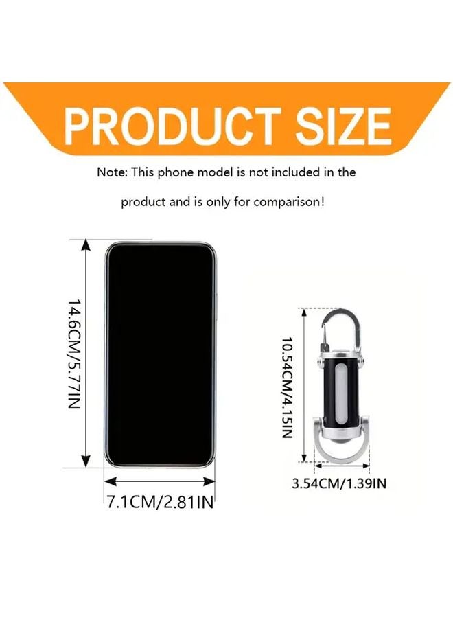 1pc Mini Keychain Light Portable LED Flashlight USB Rechargeable Emergency Lantern - Image 4